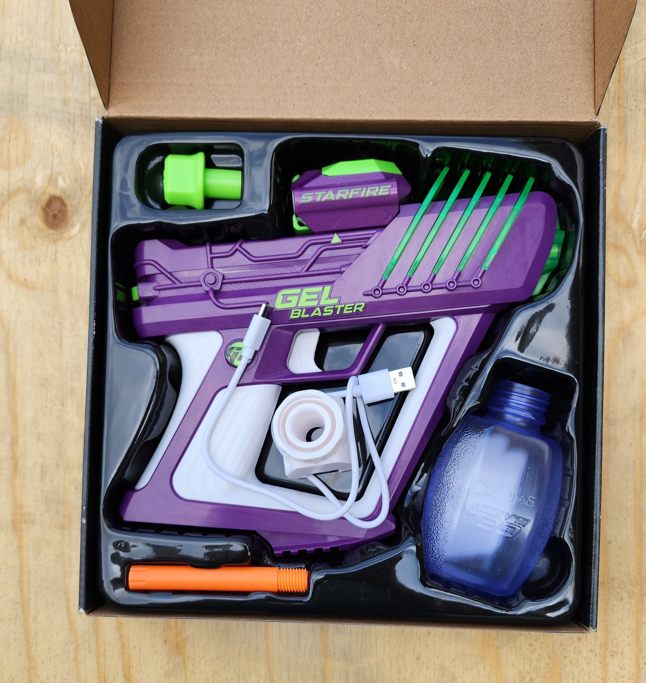 Gel Blaster Starfire – Glow-in-the-Dark Tracer Edition (USB-C Rechargeable)